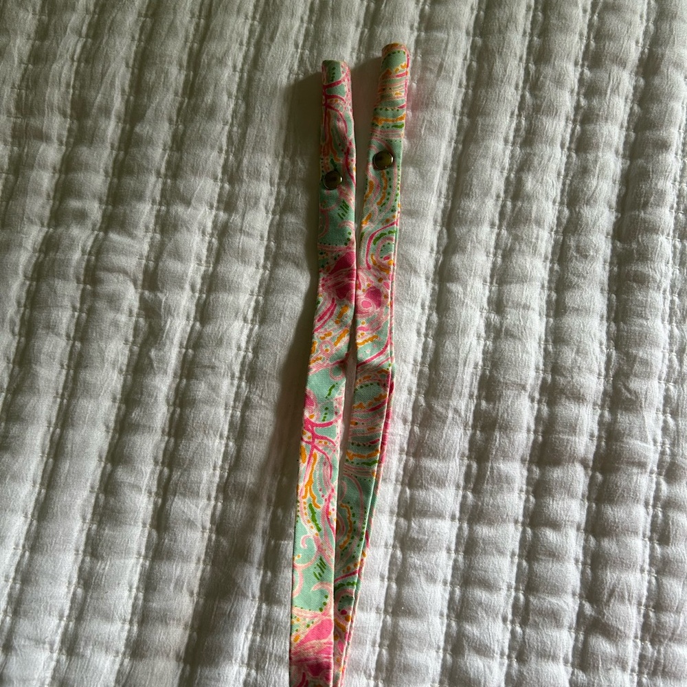 Lilly Pulitzer Pink and Green Sunglasses Strap